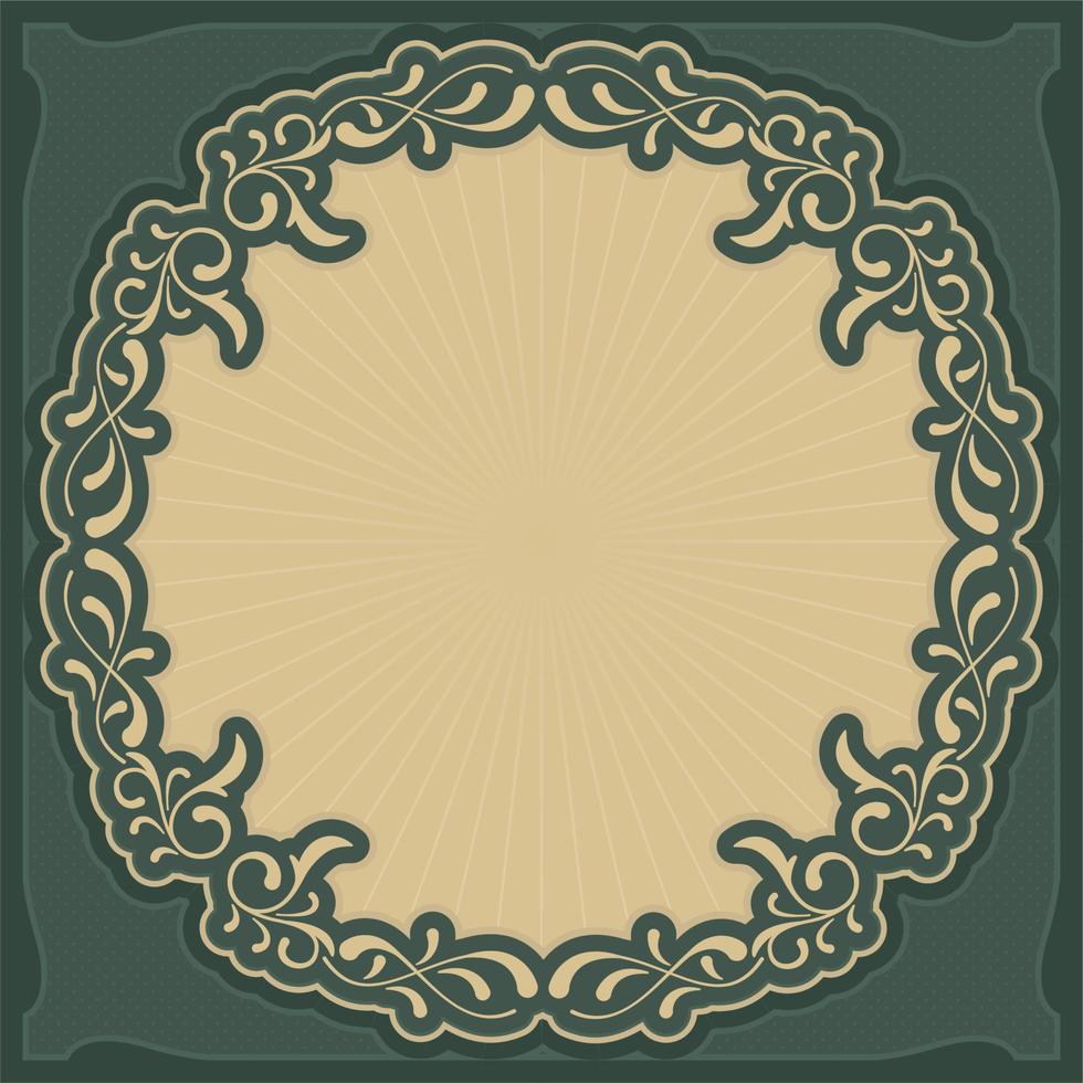 Art Nouveau Inspired Background Frame vector