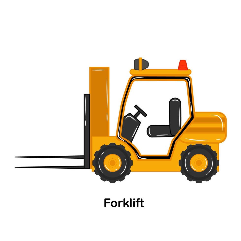 Forklift Construction vehicle vector