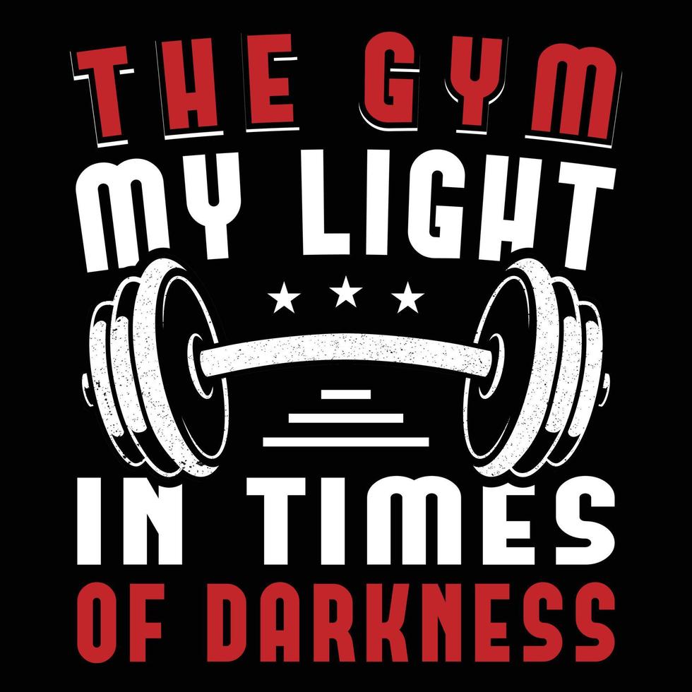 Fitness t shirt design vector