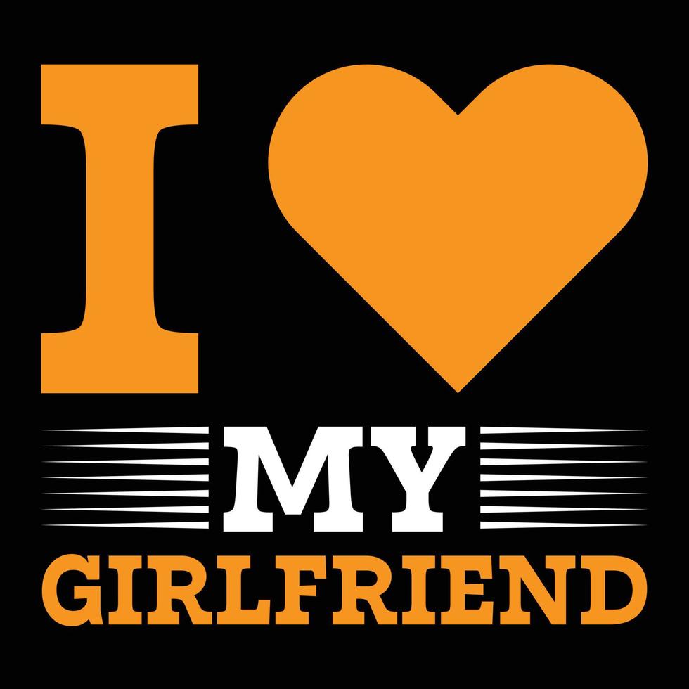 Girlfriend t shirt design vector
