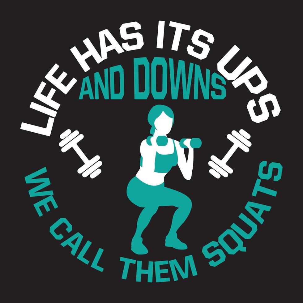 Fitness t shirt design vector