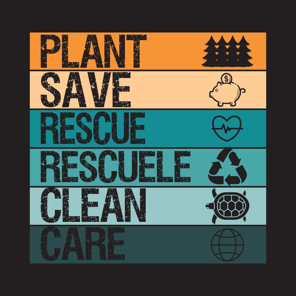 Tree planting t shirt design vector