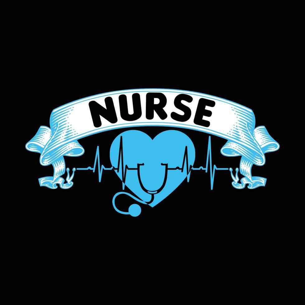 Nurse t shirt design vector