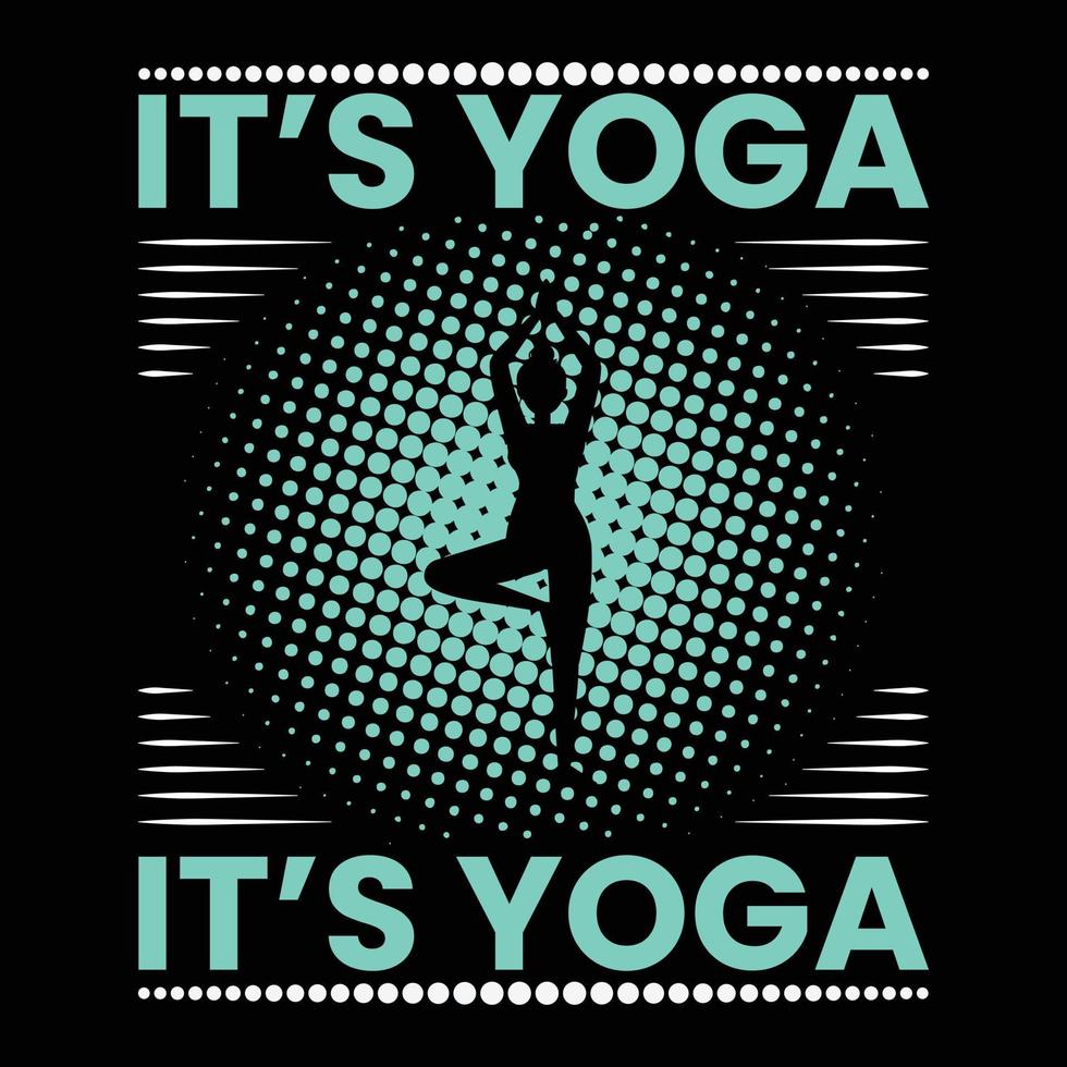 diseño de camiseta de yoga vector