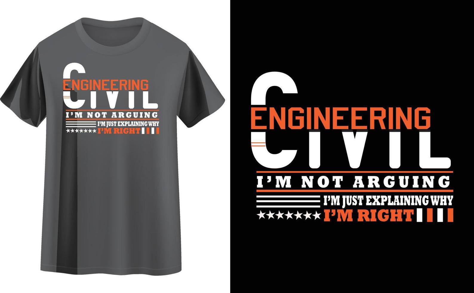 Engineer t shirt design vector