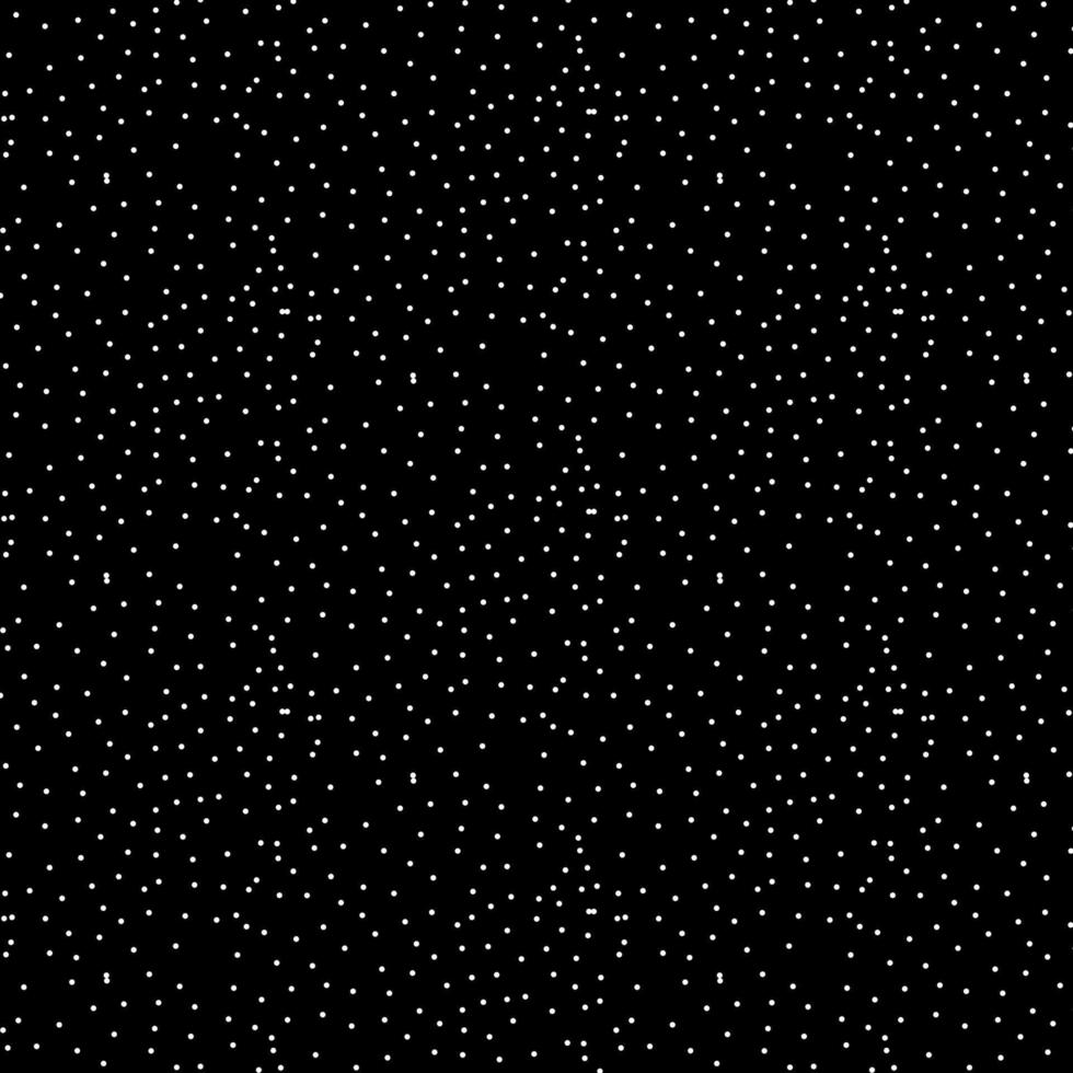 Zen art doodle ornate abstract background. Hand drawn white on black small dots. Creative zenart monochrome texture. Random repeat chaotic zentangle surface design. Vector eps illustration
