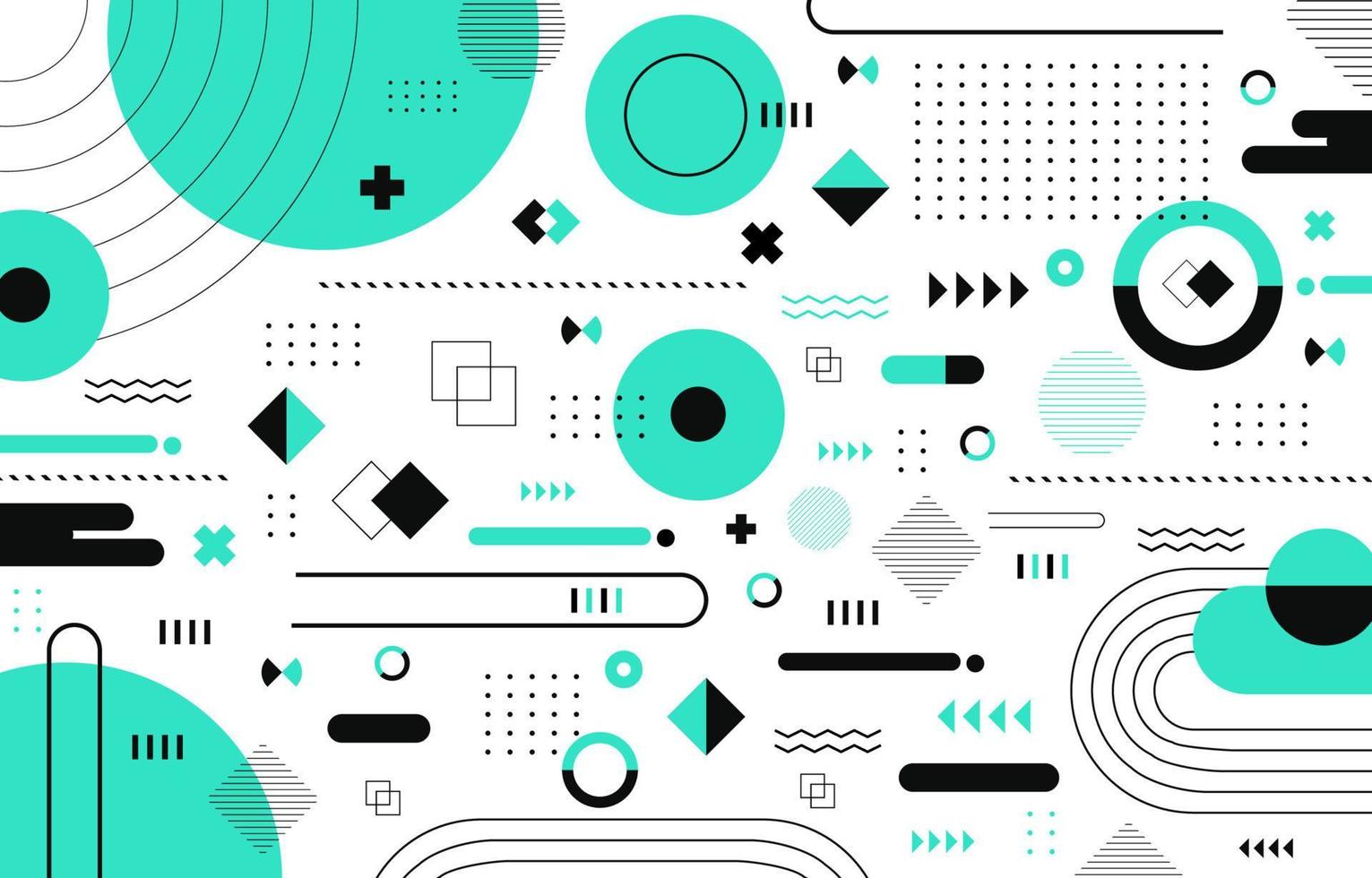 Geometric Background in Mint Green Color vector