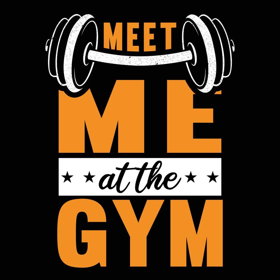 Fitness t shirt design vector