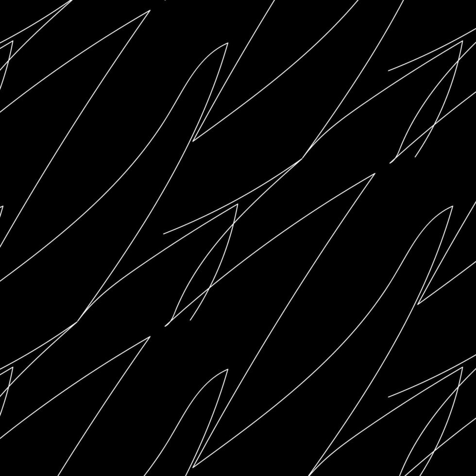 Zen art doodle ornate abstract background. Hand drawn white on black linear scribbles. Creative zenart monochrome texture. Random repeat chaotic zentangle surface design. Vector illustration