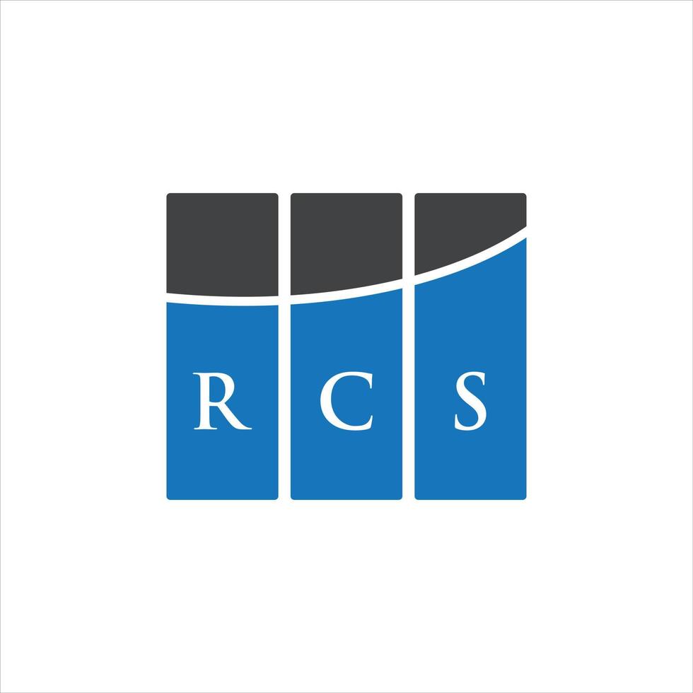 diseño de letras rcs. Diseño de logotipo de letras rcs sobre fondo blanco. concepto de logotipo de letra inicial creativa rcs. diseño de letras rcs. Diseño de logotipo de letras rcs sobre fondo blanco. r vector