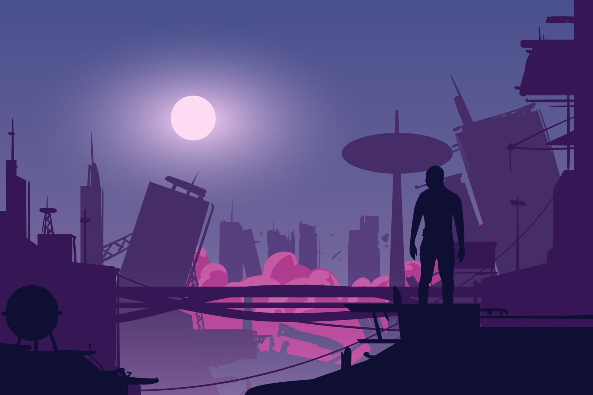 Dystopian World Background Concept 9568588 Vector Art at Vecteezy 