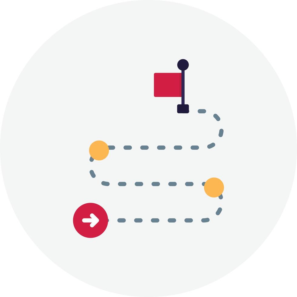 Roadmap Flat Circle vector