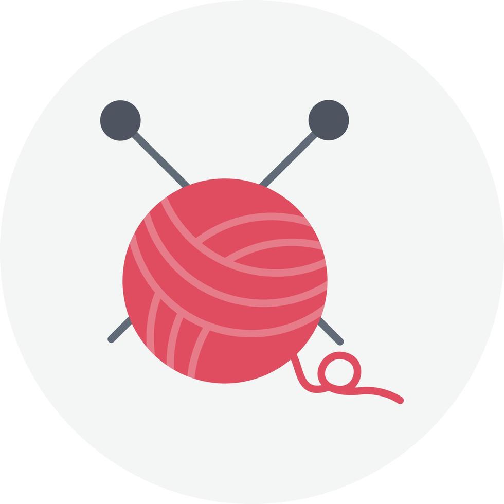 Knitting Flat Circle vector
