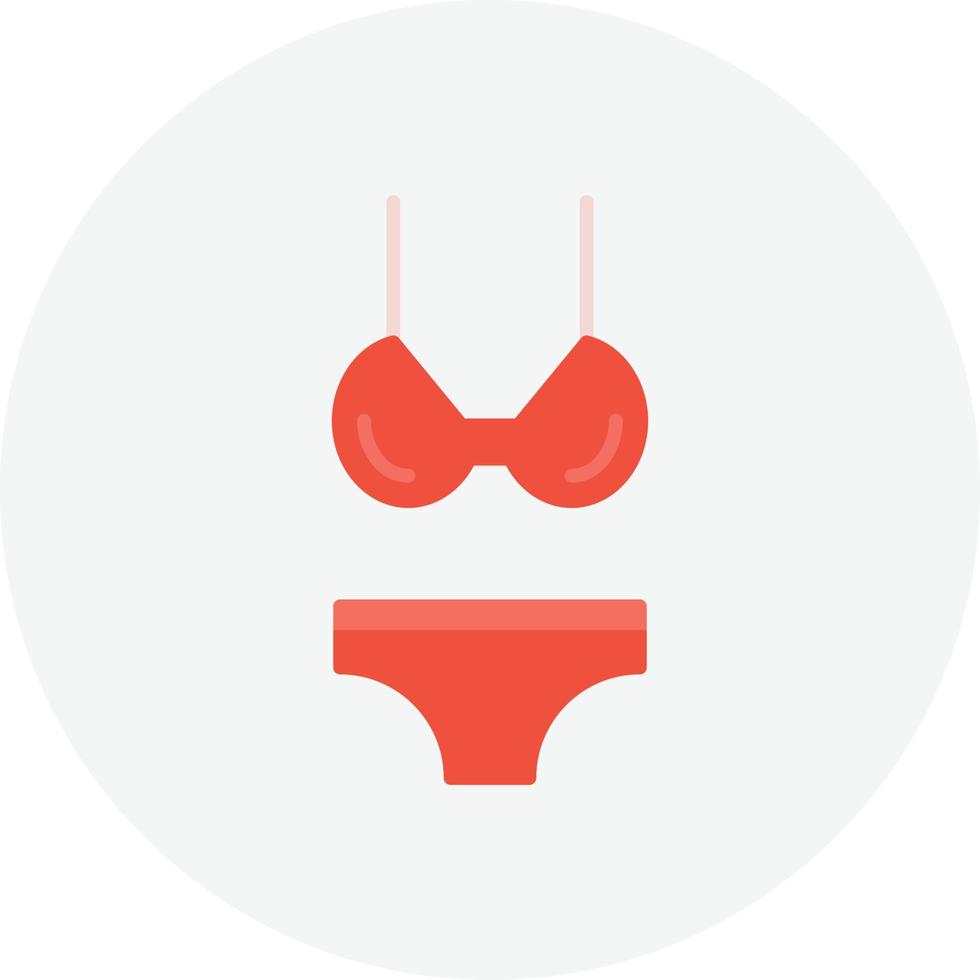 Bikini Flat Circle vector