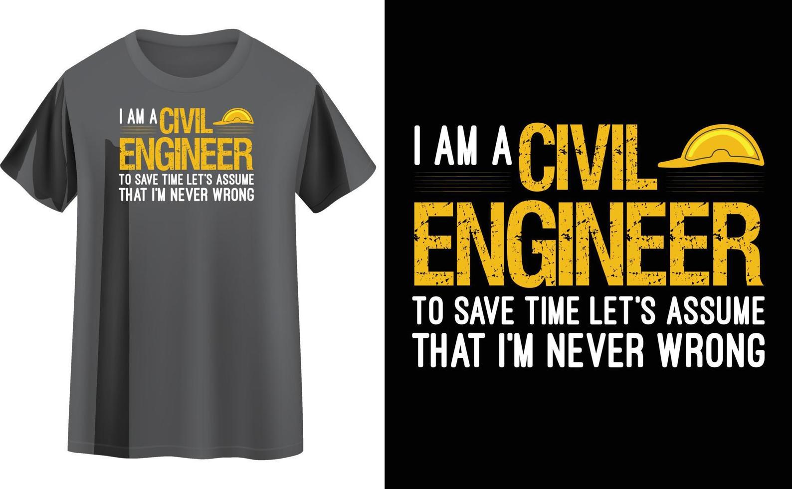 Engineer t shirt design vector