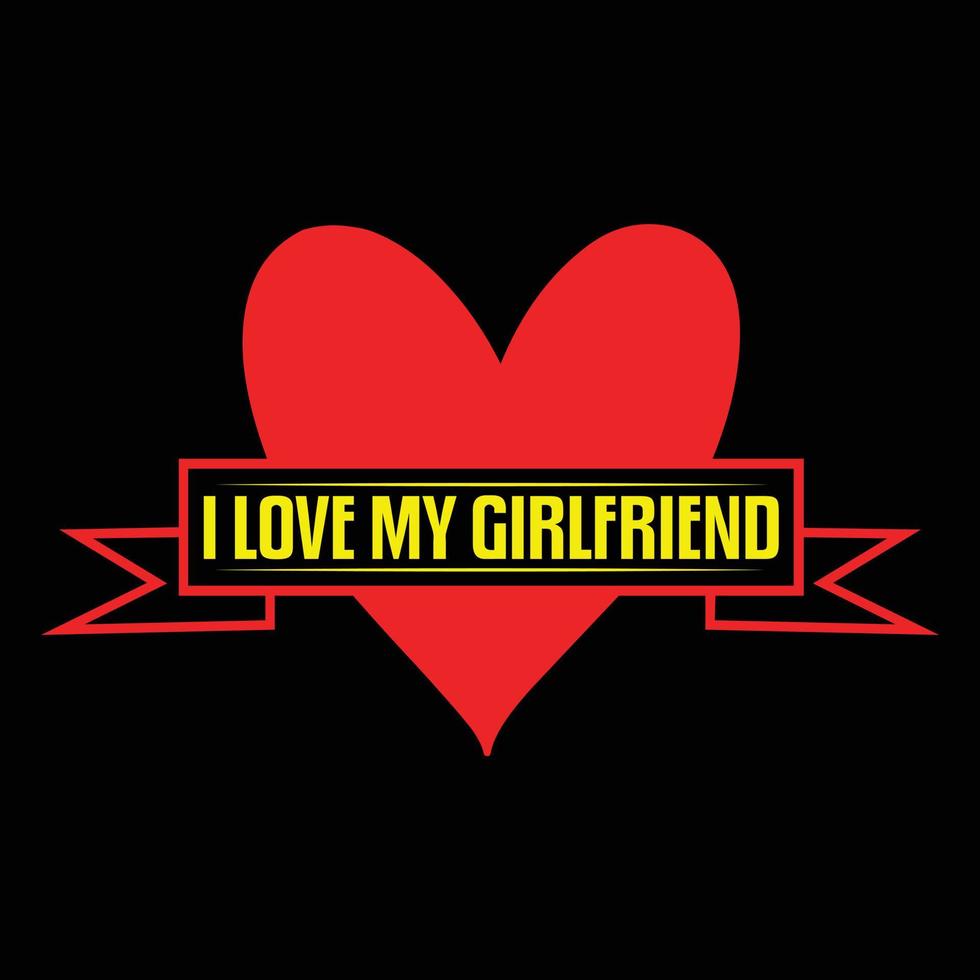 Girlfriend t shirt design vector