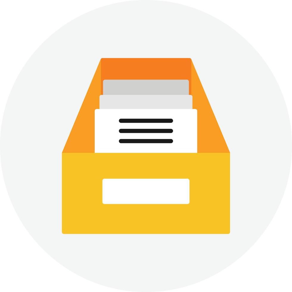 Archive Flat Circle vector