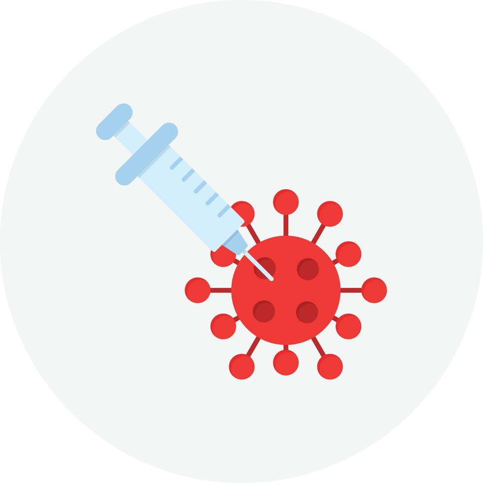 Vaccination Flat Circle vector