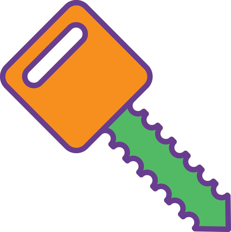 23 - Car Key Line Filled Two Color vector