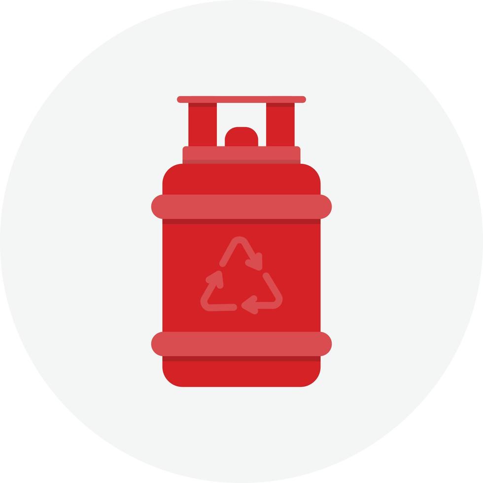 Gas Cylinder Flat Circle vector