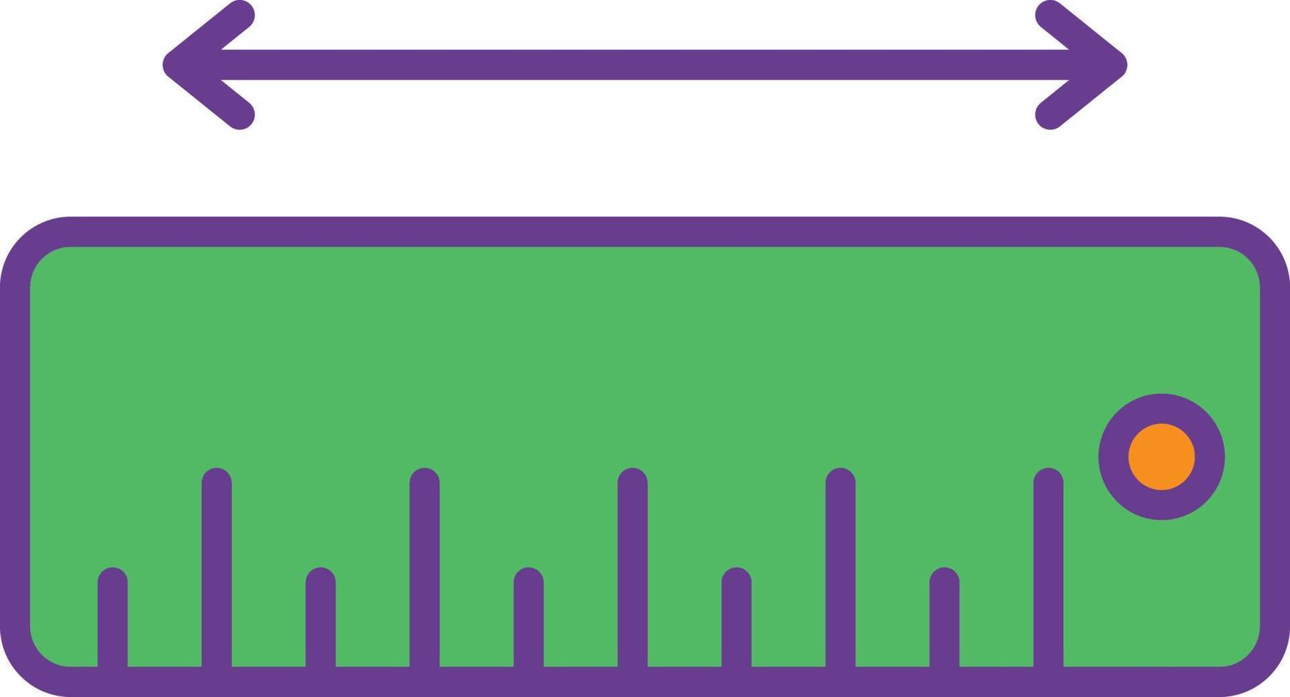 Measure Line Filled Two Color vector