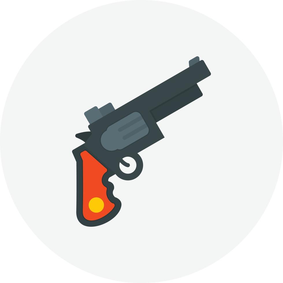 Pistol Flat Circle vector