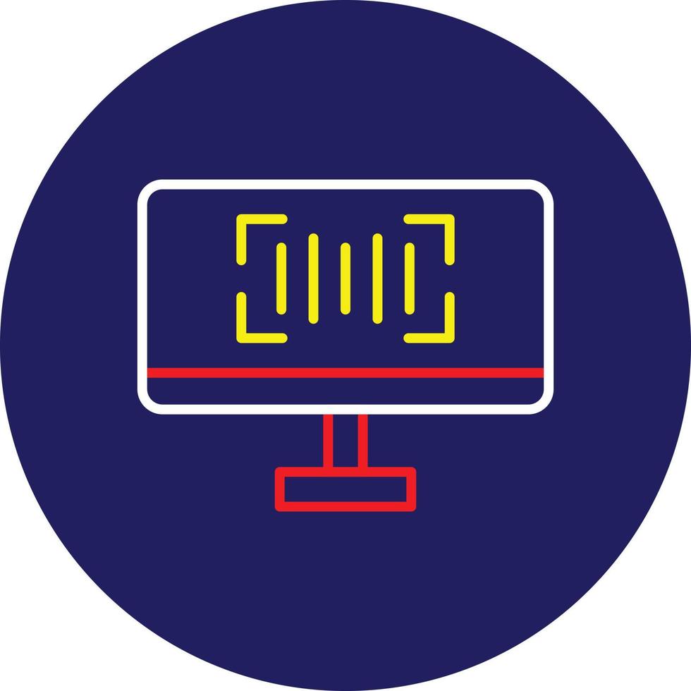 Scanner Line Multicolor vector