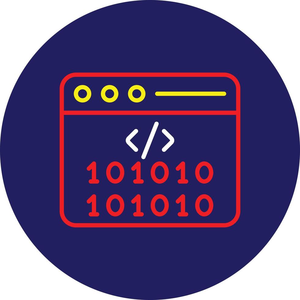 Coding Line Multicolor vector