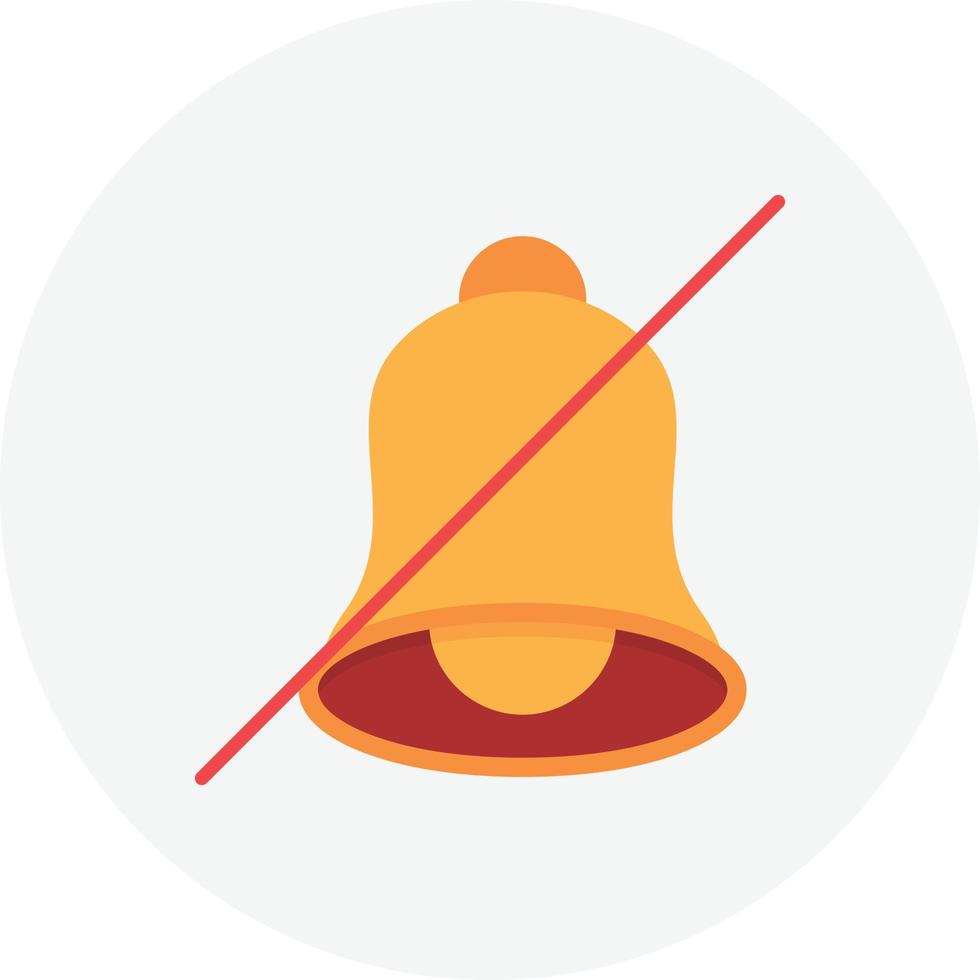No Alarm Flat Circle vector