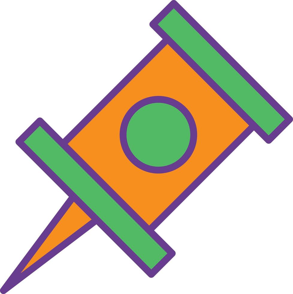 Push Line Filled Two Color vector