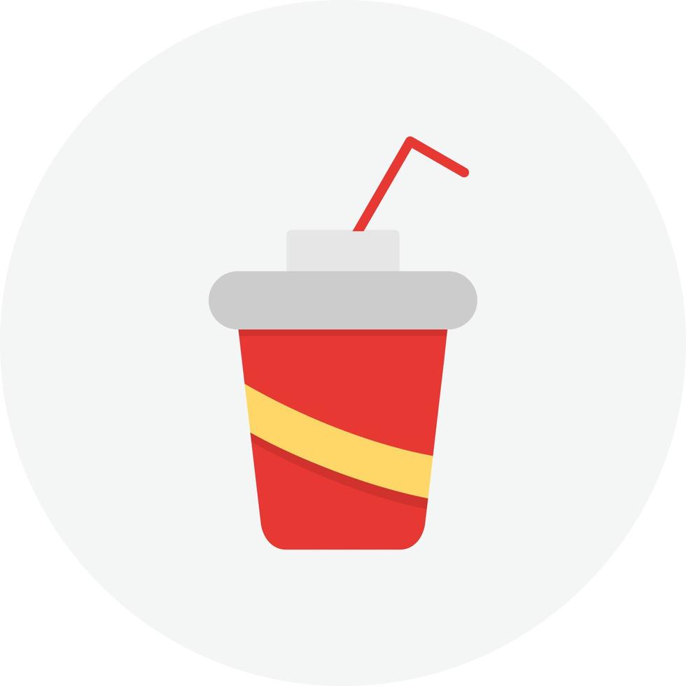 Soft Drink Flat Circle vector