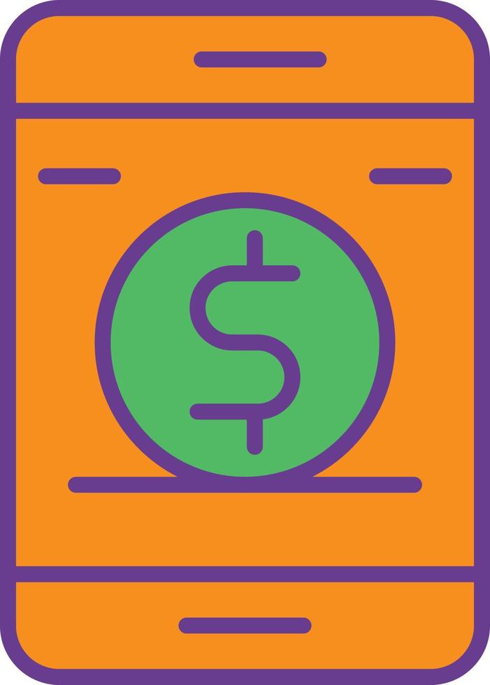 Donation Line Filled Two Color vector