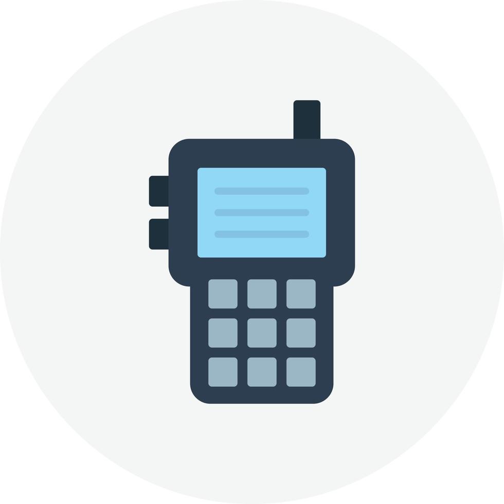 Walkie Talkie Flat Circle vector