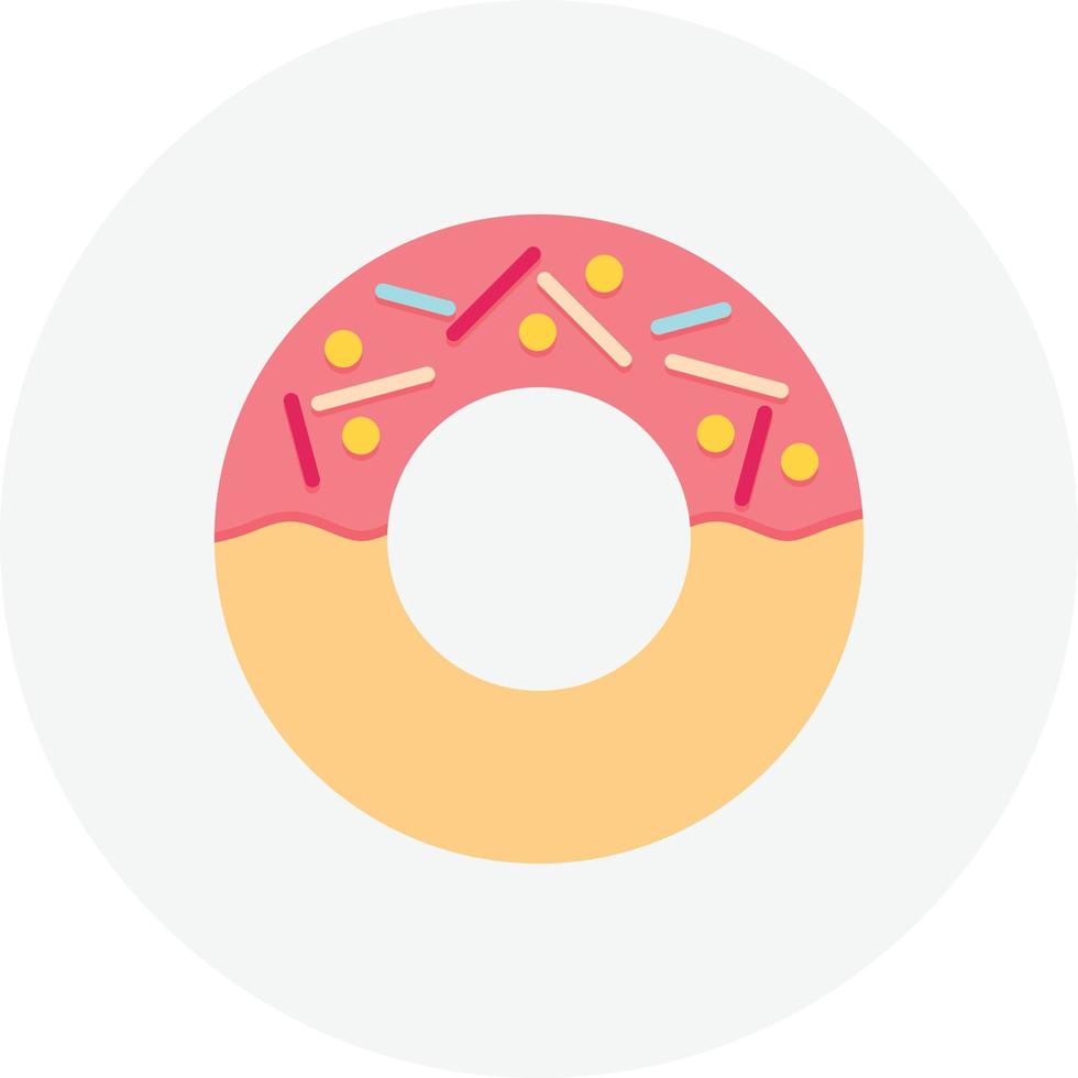 Donut Flat Circle 9569891 Vector Art at Vecteezy