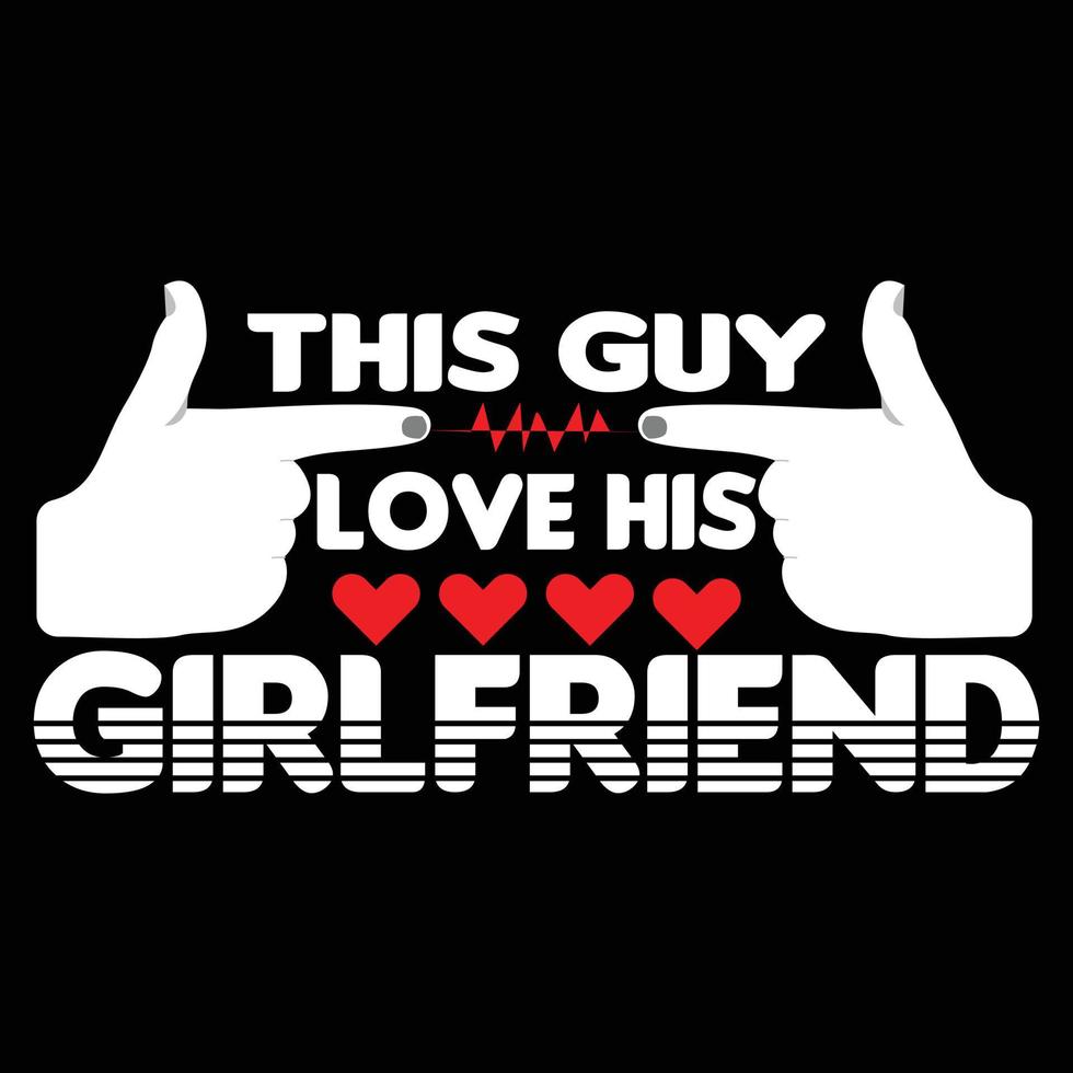 Girlfriend t shirt design vector