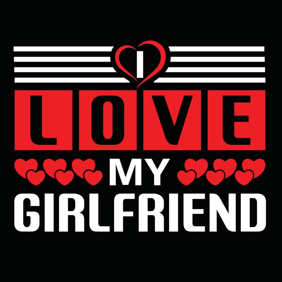 Girlfriend t shirt design vector