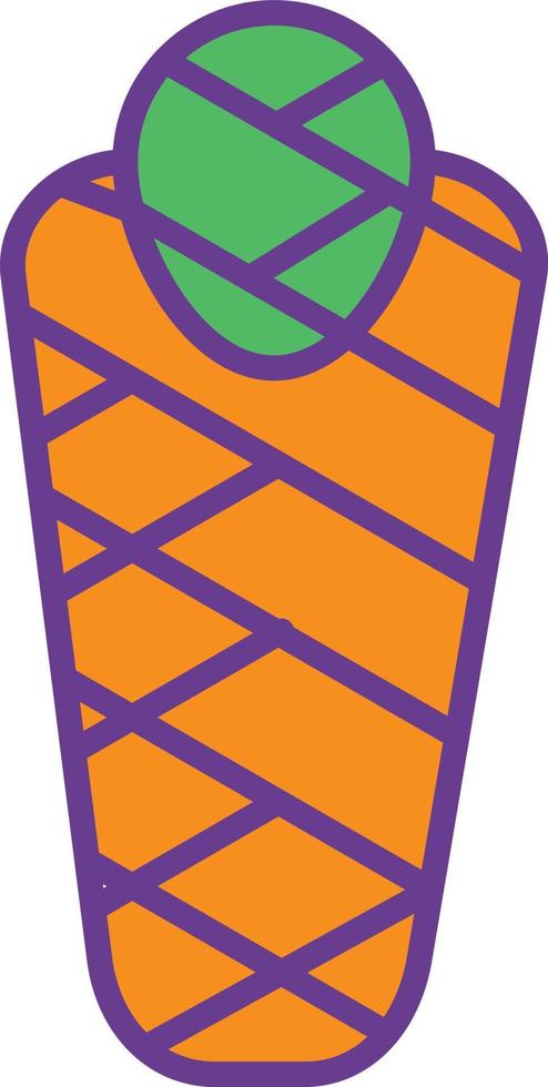 Mummy Line Filled Two Color vector