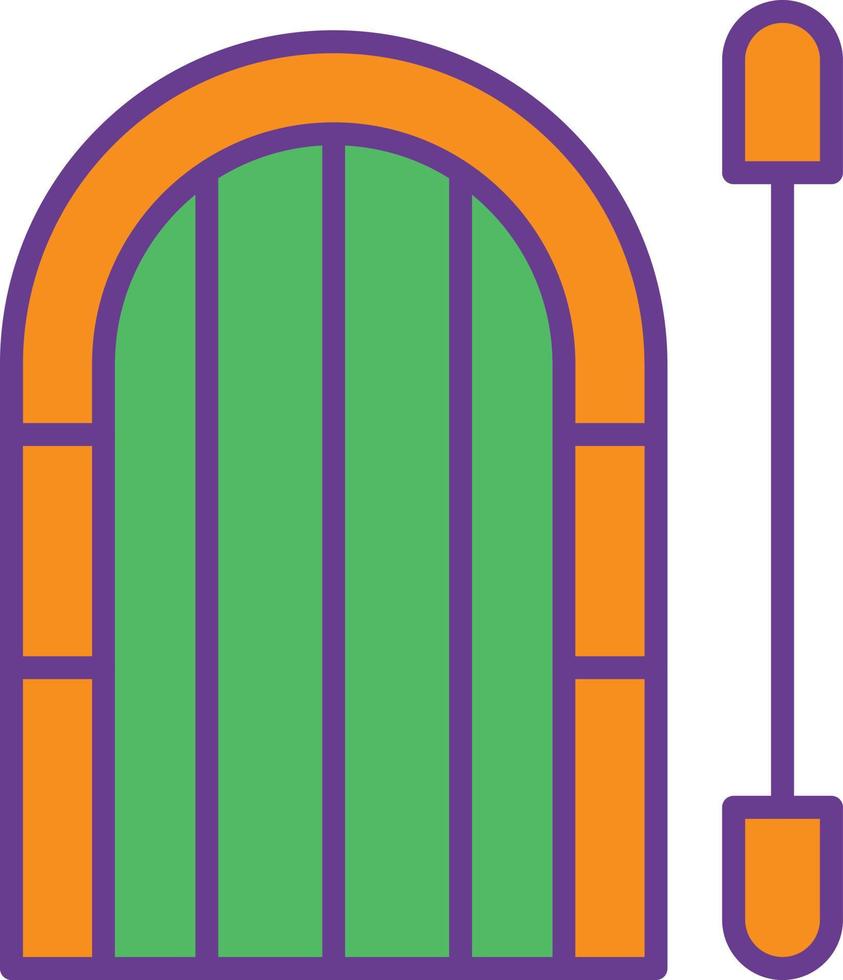 Lifeboat Line Filled Two Color vector