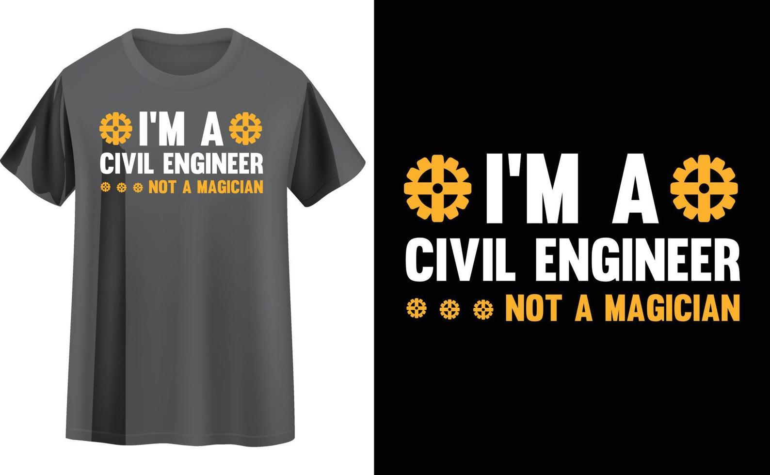 Engineer t shirt design vector