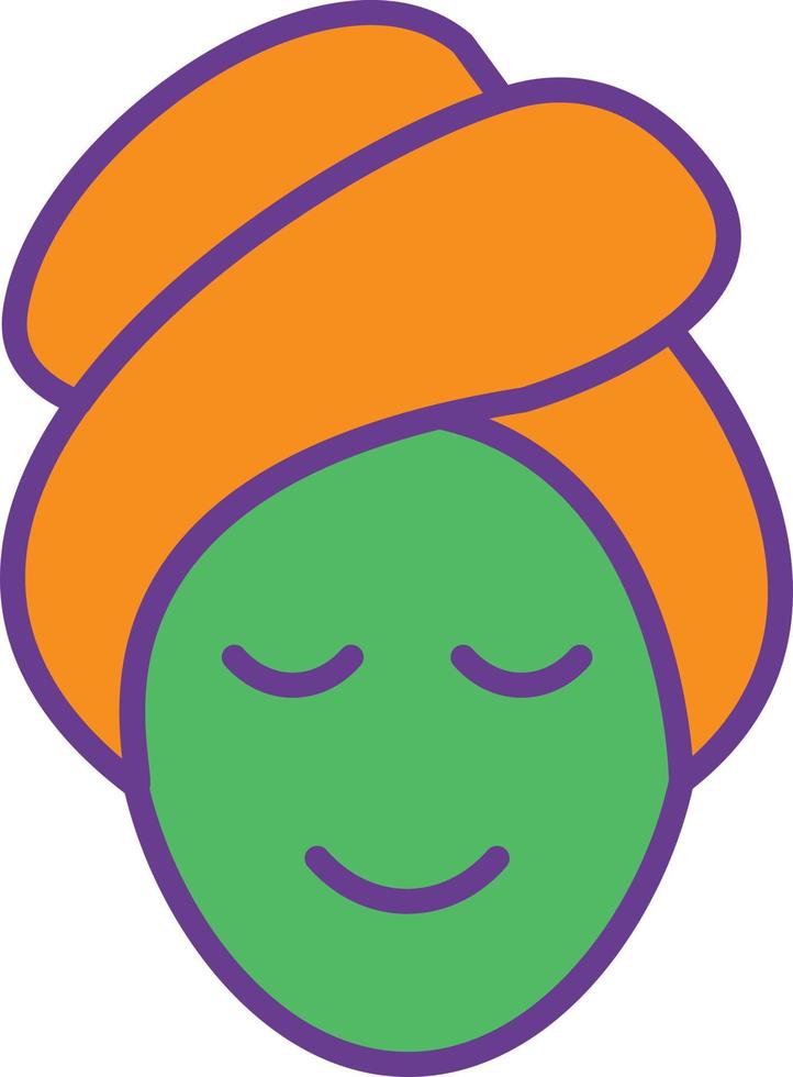 Spa Line Filled Two Color vector