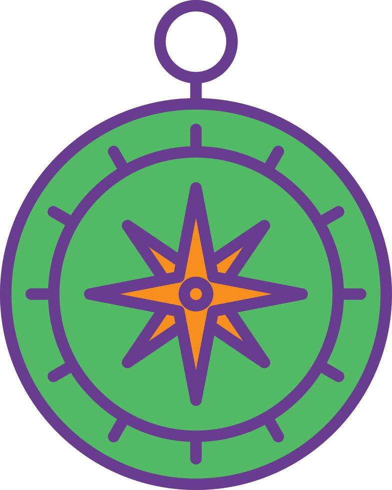 Compass Flat Circle vector