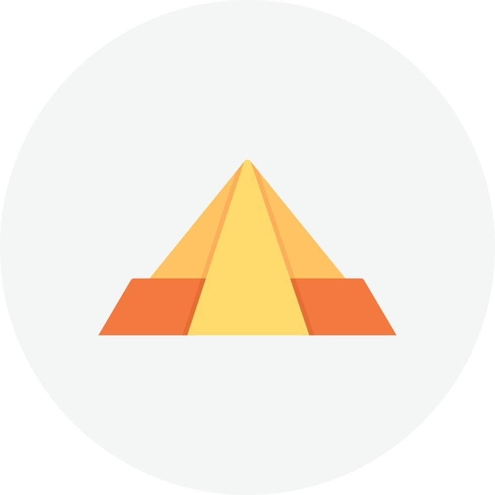 Pyramid Flat Circle vector
