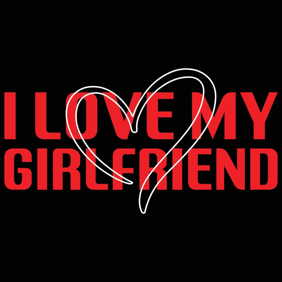 Girlfriend t shirt design vector
