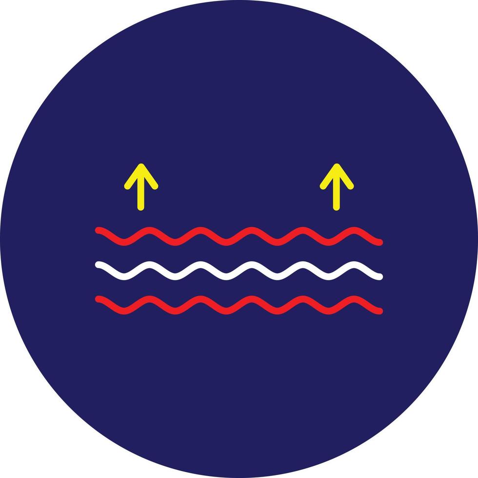 High Tide Line Multicolor vector