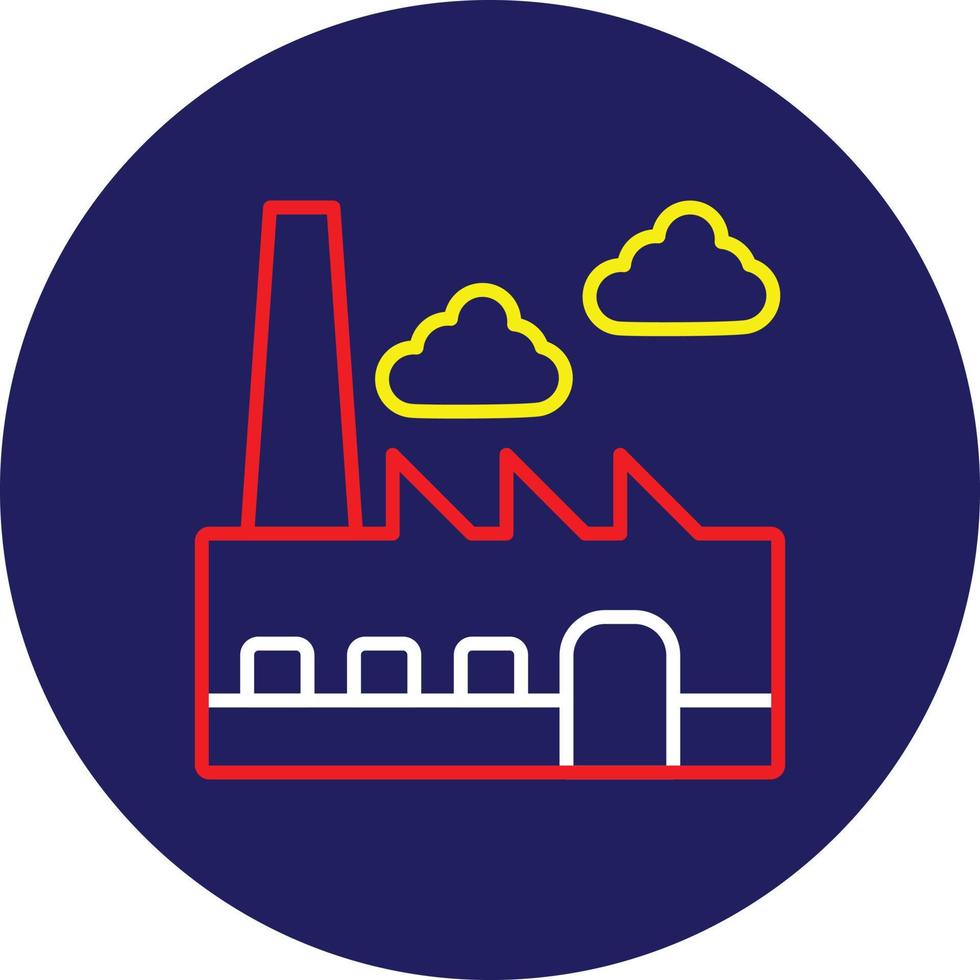 Factory Line Multicolor vector