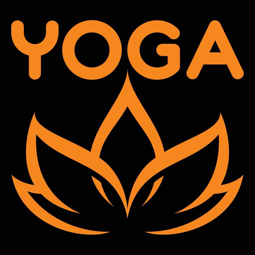 diseño de camiseta de yoga vector