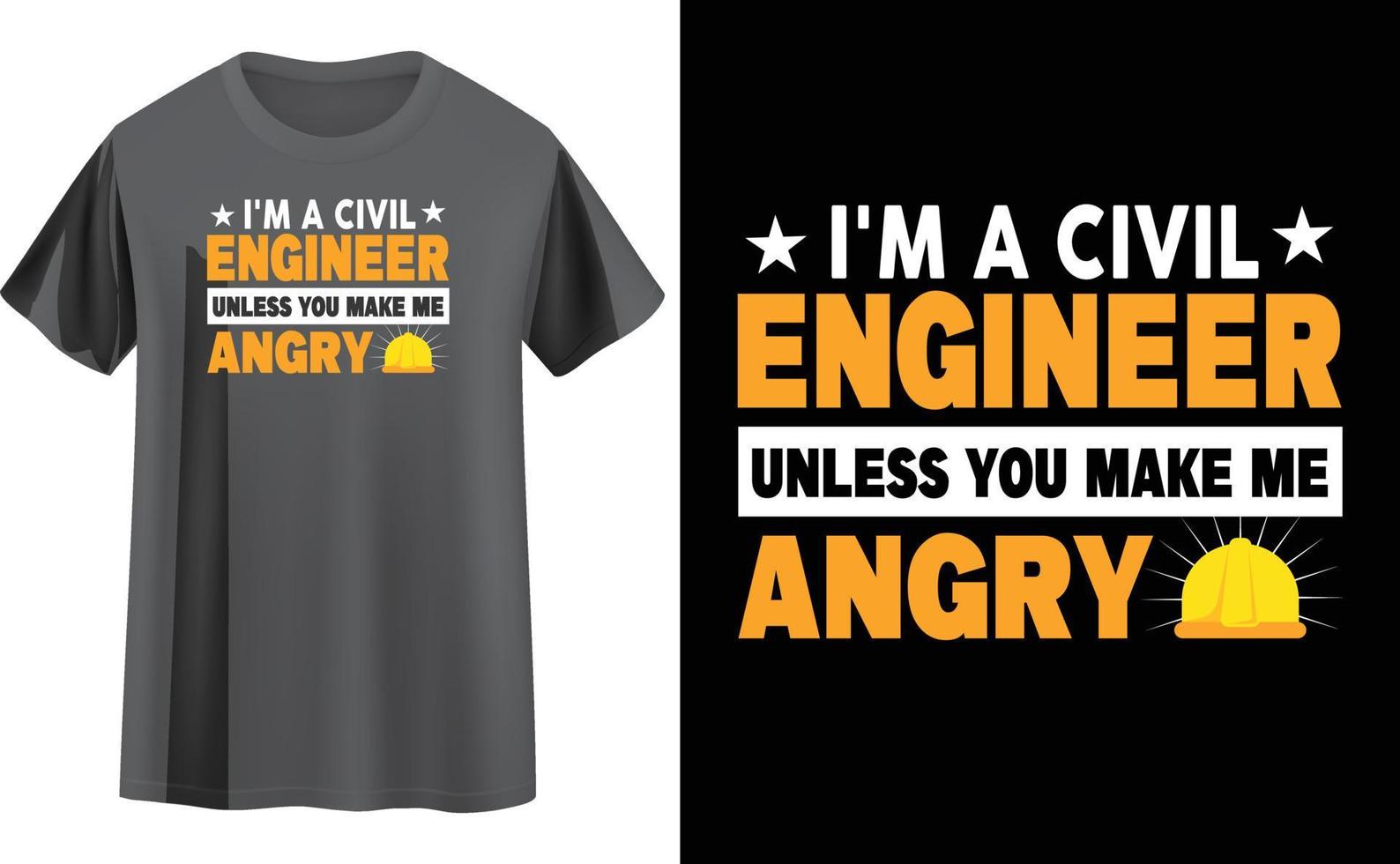Engineer t shirt design vector