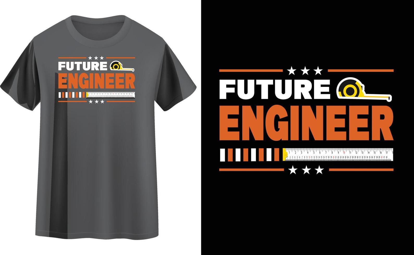 Engineer t shirt design vector