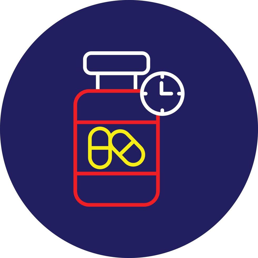 Medicine Line Multicolor vector