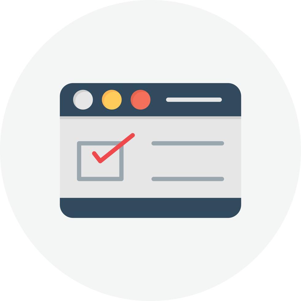 Browser Flat Circle vector